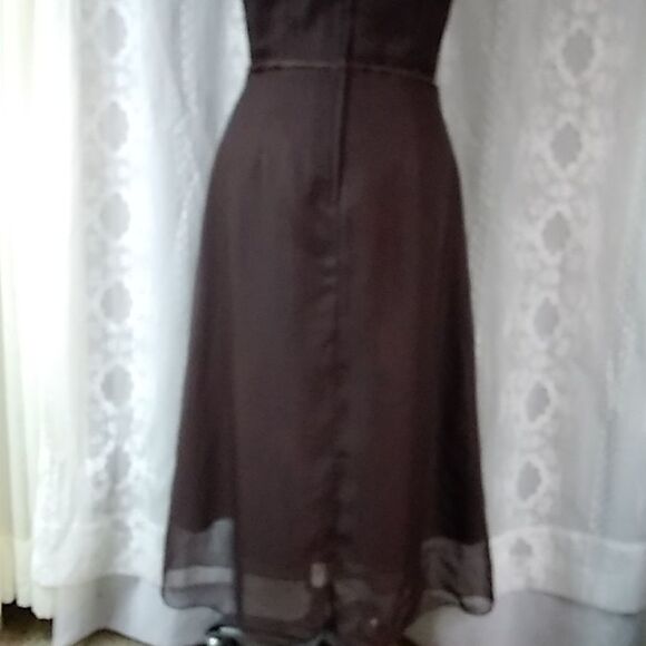 Vintage Jordan Dark Brown Women's Dress Size 8 - Picture 10 of 16